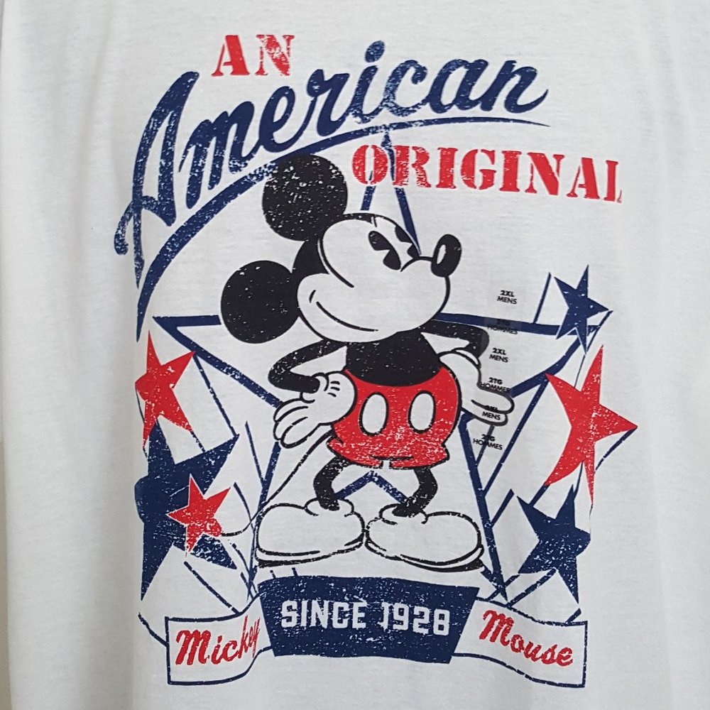 New Men's Disney T - Shirts Size 2XL White / Red - Picture 3 of 6